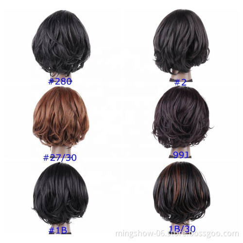 2020 hot selling design front lace synthetic wig,long curly black to brown ombre hair wigs